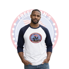 Freeman’s 3/4 sleeve raglan shirt