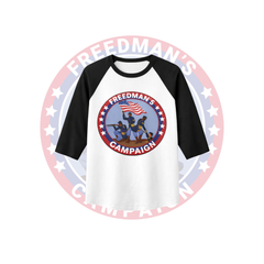 Freeman’s 3/4 sleeve raglan shirt