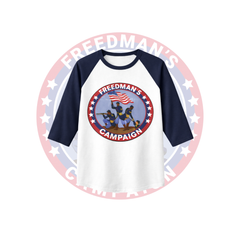 Freeman’s 3/4 sleeve raglan shirt