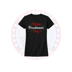Women's Happy Freedman's Day Slim-Fit Tee