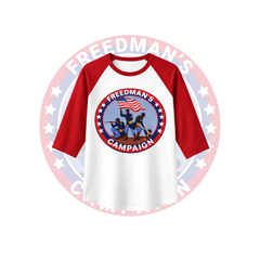 Freeman’s 3/4 sleeve raglan shirt