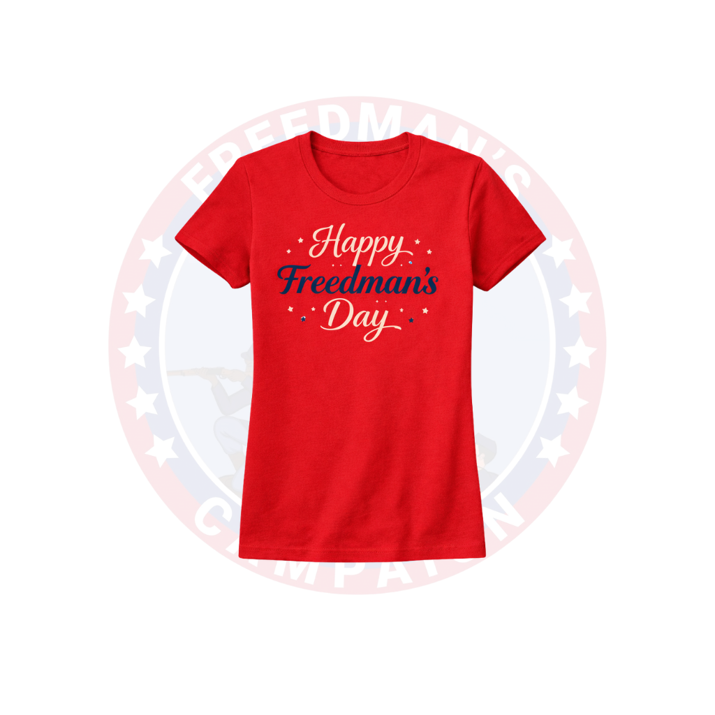 Women's Happy Freedman's Day Slim-Fit Tee